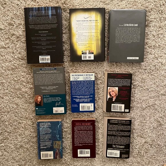 Bundle of 9 Novel Books Mystery, Suspense thriller Horror Some are vintage - Picture 2 of 5